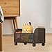 Llazsybz Rolling Cart with Wheels Bookshelf Under Desk Mobile Organizer for Office Kids Room, Single Layer