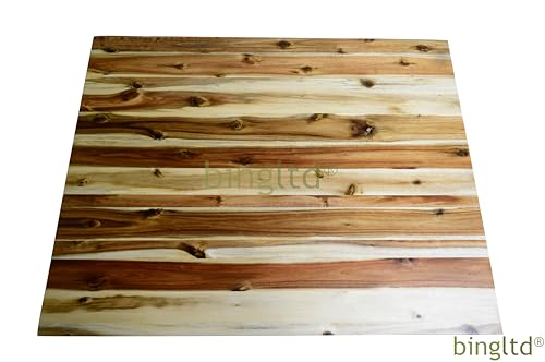 BingLTD - 30 inch L x 24 inch Rectangular Acacia Butcher Block Standard ...
