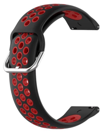 20MM Sports Watch Band Compatible with REALME CLASSIC & FASHION/ RMA161 (RED DOT BLACK) (B0BJBZ7K3M) Amazon Price History, Amazon Price Tracker