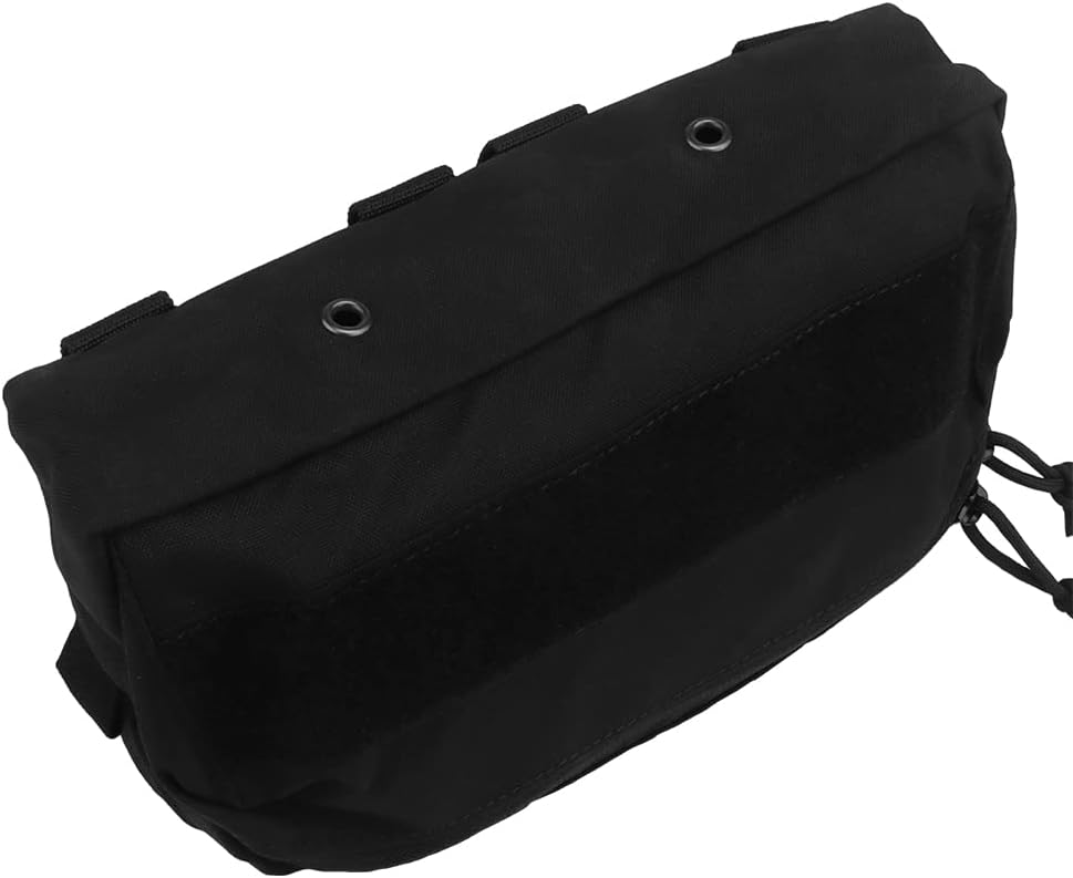 Tactical MOLLE Admin Panel Pouch, Large Volume Utility Tool EDC Bag Chest Pouch for Vest Duty Belt