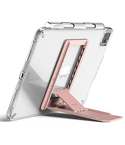 Image of Ringke Outstanding Multi-Angle Adhesive, Spring-Action with Non-Slip Pad Stand for Tablets, E-Readers and Phones - Peach Pink