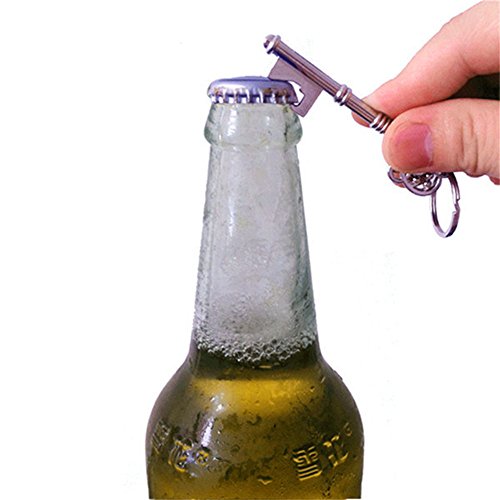 2Pcs Key Shape Beer Bottle Opener Vintage Retro Keychain Key Ring Metal Bronze Silver Kitchen Party Bar Tool #TOP5