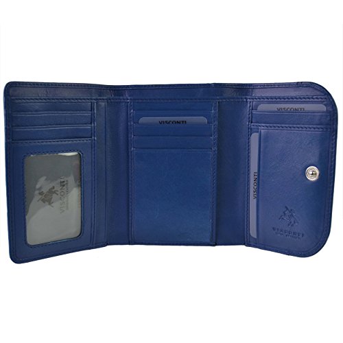 Porte-Monnaie Visconti Cuir Compact à Rabat Idéal Sac à Main