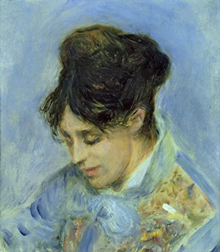Portrait de Madame Claude Monet par Renoir Toile - Solution murale vide salon 60x90cm