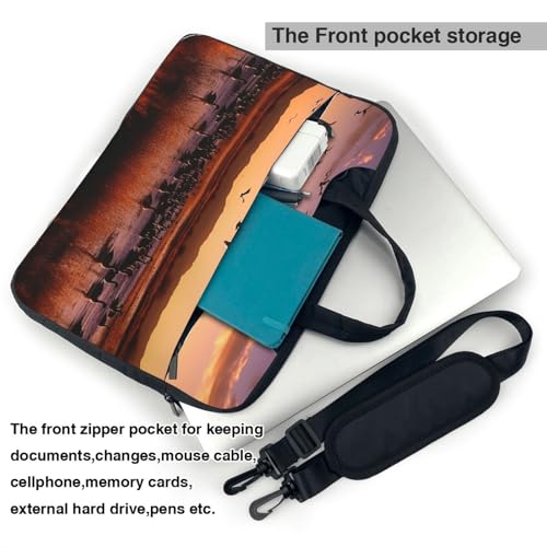 Housse antichoc pour ordinateur portable Bosque del Apache protégeant des chutes quotidiennes - 5