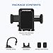 Mpow 033 Car Phone Mount, Windshield Long Arm Car Phone Holder with One Button Design and Anti-Skid Base Car Cradle Compatible iPhone Xs MAX,Xs,Xr,X,8,7,7P,6s, Galaxy S10,S9,S8,Google,LG,HTC(Black)