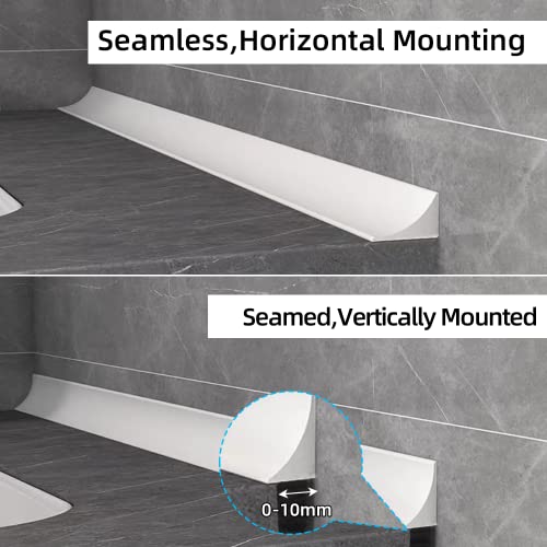 Vannesse Silicone Shower Threshold Water Dam,Shower Water Stopper Blocker For Bathroom,Shower Water Guard For Kitchen Sink Countertop Edge, Shower Guards To Keep Water In Shower (39Inch Transparent) #TOP3