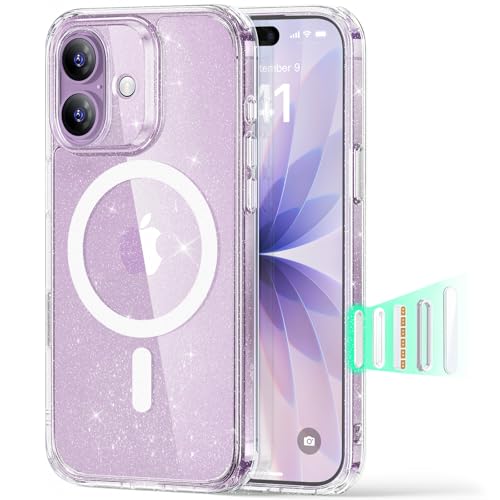 Image of ESR for iPhone 17 Case, Camera Control Cover, Compatible with MagSafe, Shockproof Military-Grade Protection, Magnetic Phone Case for iPhone 17, Classic Hybrid Case, Clear Shimmer