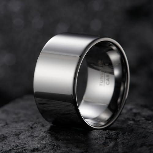 1 Men's Classic Luxury Big Thumb Finger Tungsten Steel Ring Domineering Wide 14mm Smooth and Comfortable Trendy Men's Cool Ring Jewelry2