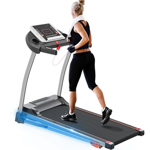 Merax Home Folding Incline Treadmill, 2.5HP Treadmill for Running Walking with 12 Perset Programs, 7.5 MPH, 300 lbs Capacity