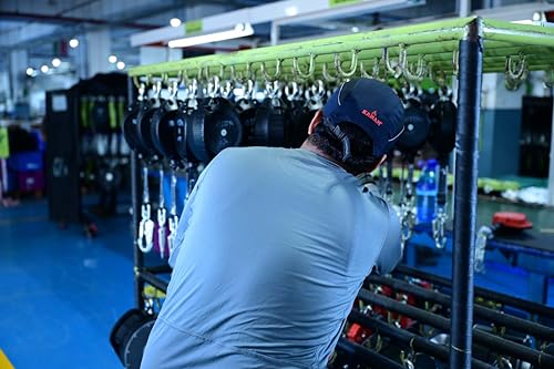 Image of Karam PN595 Safety Bump Cap for Men | 5 CM Long Peak with Adjuster Lock & Ventilated Design | Blue