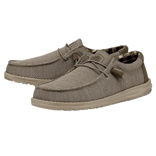 Image of HEYDUDE Men's Wally Stretch Sox Slip-On Loafer, Lightweight, Breathable, with Flex & Fold Outsole