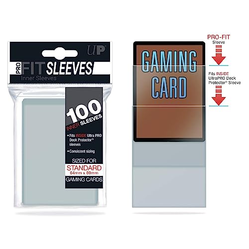 Ultra Pro 82712 - Standard Kartenhüllen, Pro-Fit Card, 100 Hüllen, klar, Multi