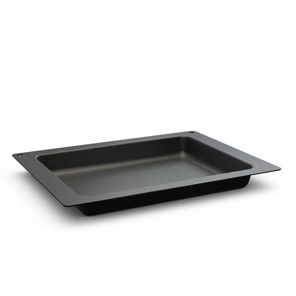 Hoffmann Antihaft-Backplatte massive Ausführung, 4,5 cm Innenhöhe – fettfreies Kochen, bis 250 °C backofentauglich, Backblech passend für alle gängigen Hersteller/made in Germany (465x360 mm)