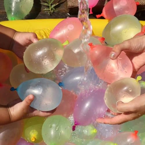 1000 Stück Wasserbomben, Wasserballons Set, Wasser Luftballons, Wasserbomben Bunt Gemischt für Kinder, Mega Pack
