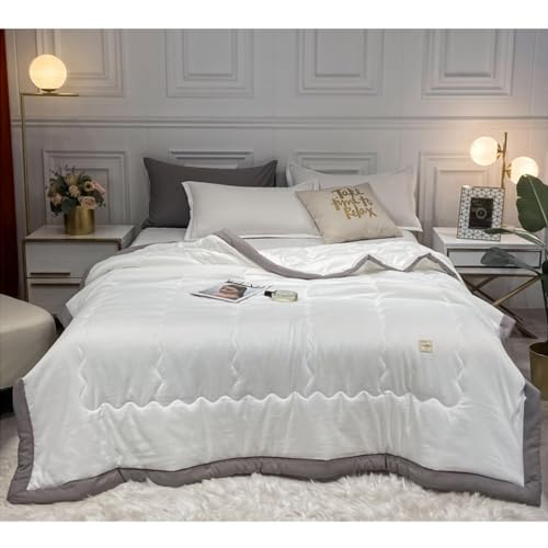 Couette d'été légère pour lit double couvre-lit d'été doux lavable Queen size - 3