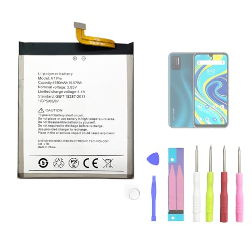 UMIDIGI A7 PRO - Batteria di ricambio compatibile con A7 PRO con kit di strumenti gratuiti La dimensione è 6.5cm x 8cm
