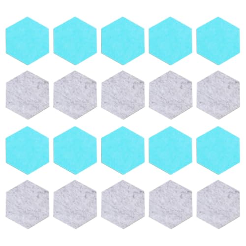 Paneles de fieltro hexagonales con reverso autoadhesivo para diseño modular de interiores 2