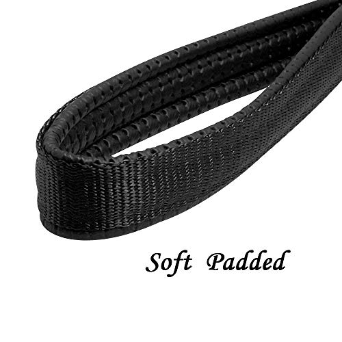 Berry Pet Premium 3.0 Mm4 Feet Chain Heavy Duty Dog Leash - Black Soft Padded Handle Lead - Perfect Basic Leashes For Large & Medium Size Pets #TOP5