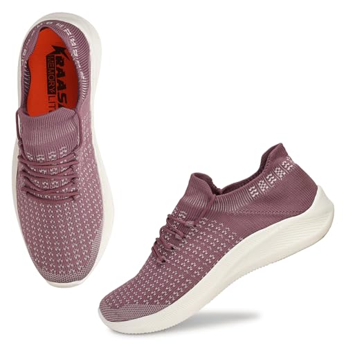 Image of Kraasa 1504 Women Running, Walking Shoes | Soft Cushioned & Lightweight | Sports Shoes | Exclusive Shoes for Women & Girls| All Day Wear Shoes
