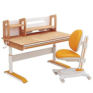 Bureau met plank Children’s Study Desk Pupils ‘Bureau en stoel Set Kinderbureauka Regelbaar Opheffen Huiswerk Bureau Studiebalie witte computer bureau