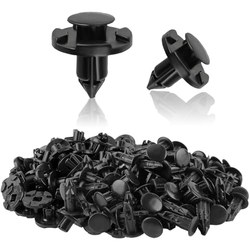 MOTOALL Nylon Fender Trim Panel Bumper Shield Retainer Fastener Rivet Push-Type Clips for 8mm Hole Nissan Infiniti 01553-09321 Auto Body - 100pcs