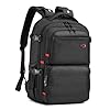 CROSSGEAR Travel Carry On Backpack for Men, 40L Expandable Large Laptop Backpack, Fit 17.3 Inch Computer, TSA-Friendly Luggage Airline Approved, Water Resistant, Business Commute Work Daypack, Black