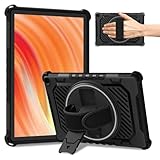 ROISKIN for 2023 Release HD 10 Tablet Case(Fit 13th Generation) 360 Rotating Kickstand Hand Strap(No Screen Protector) Dual Layer Shockproof Case,Also for 10in Sony