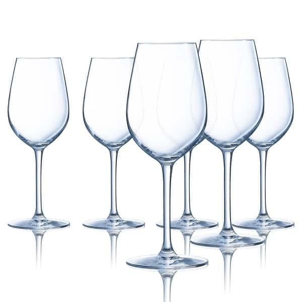 Image of Forestamart ||Set of 2pcs||320ml Red /White Wine Glasses Set || Durable Long Stemmed Crystal Clear Glasses || Lead-Free Goblet || Perfect for Home ||Wedding Party|| Christmas