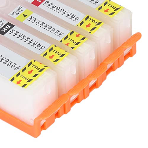 Cartucho de Tinta de 5 Peças PGBK BK C M Y Funcionamento Suave Cartucho de Tinta de Impressora Reuti