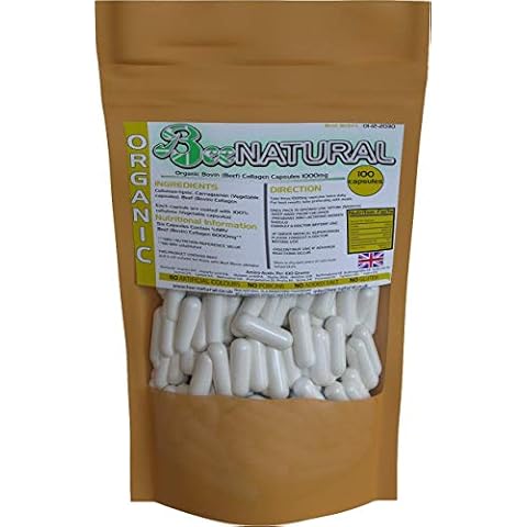 Beef Bovin 100 Hydrolyzed Collagen 1000mg Capsules Cover