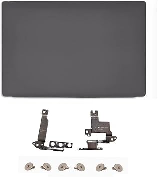 Rear LCD Back Lid Cover Top Case & Screen Hinges Compatible with Dell Latitude 3301 E3301 Model 13.3inch Laptop