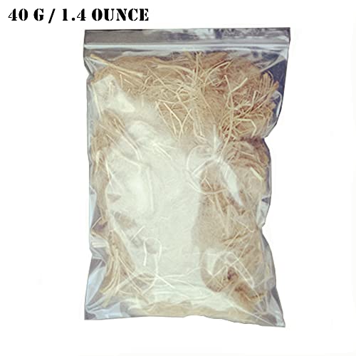 Image of YJJKJ Natural Mixing Nesting Material Pads for Bird Nest, Bird Nest Material, Great for Nest Building and Hideouts, 40g /1.4 oz