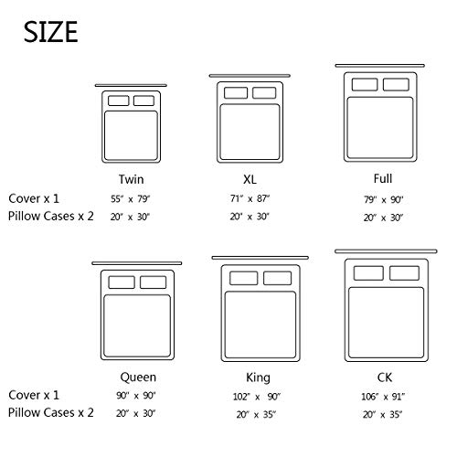 Bedding Mexican Floral Birds Duvet Cover Set ,Soft Comforter Cover Design 3 Piece Bed Set Microfiber Duvet Covers For Home Decor (New Full ) #TOP5