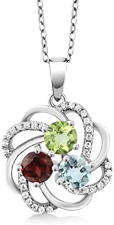 Gem Stone King Customized and Personalized 3 Round Gemstone Birth...