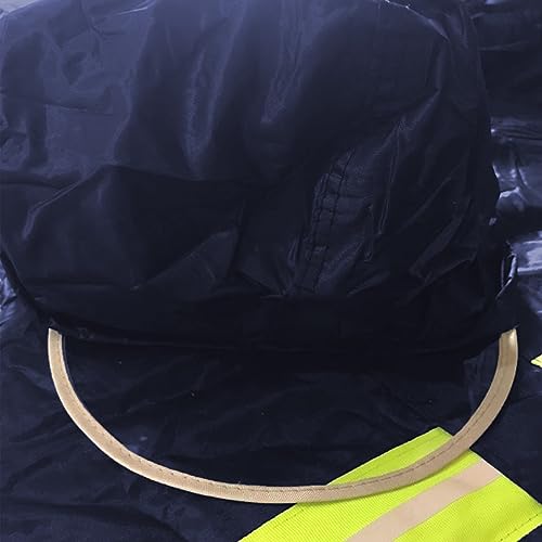 Capa de Chuva Impermeável Em Nylon com Calça Touca com Viseira e Refletores Ideal Para Motoqueiros (