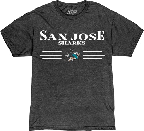 Blue 84 Standard NHL Officially Licensed Bi-Blend T-Shirt Heathered Team Color
