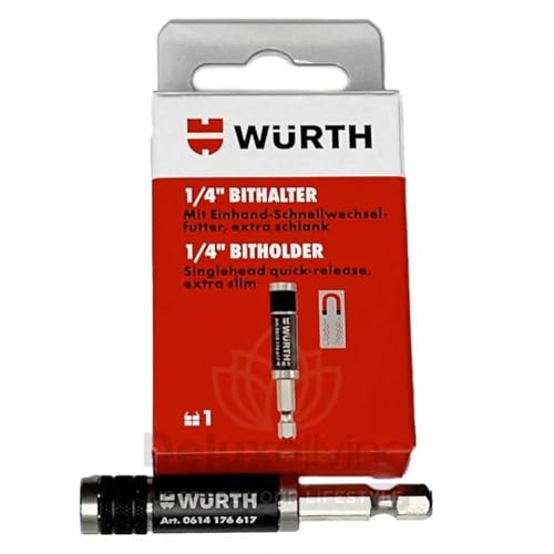 Würth 1/4 Zoll Bithalter magnetisch Schnellwechselfutter sehr schlanke Ausführung max. Ø 11 5 mm Länge 67mm 0614176617
