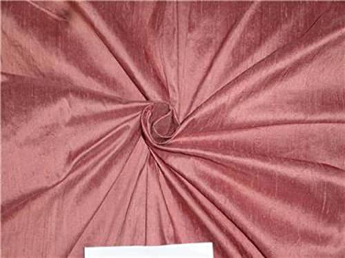 Tissu pure soie Dupioni rose foncé poudré pour confectionner vos robes de soirée