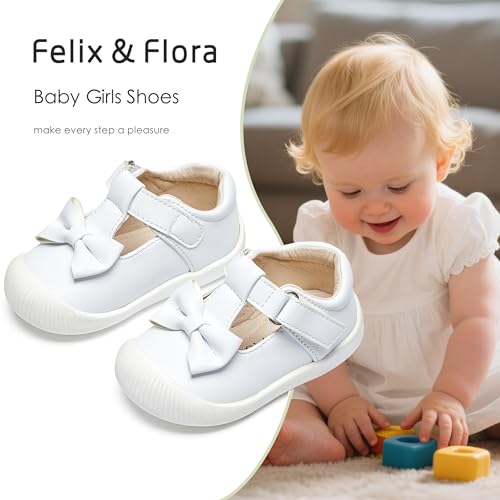 Felix & Flora Soft Sole Baby Dress Shoes - Infant Baby Walking Shoes Moccasinss Rubber Sole Crib Shoes2