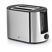 WMF Bueno Pro Toaster Edelstahl, 2 Scheiben, 6 Bräunungsstufen, 870 W, edelstahl matt & BUENO Filterkaffeemaschine Glas, 10 Tassen, Kaffeemaschine mit Aromaglaskanne, cromargan/silber, 1000 W – Ansicht 2