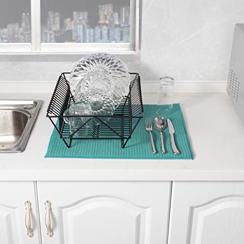 Absorbent, Reversible Microfiber Dish Drying Mat For Kitchen, 16 Inch X 18 Inch #TOP2