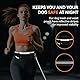 Looxmeer Joggingleine Hunde mit Bauchgurt, Freihändig Hundeleine für Große und Mittelgroße Hunde mit Dual Griffe, Reflektierende Laufleine Bauchgurt Hundeleine zum JoggenLaufen, 1.6-2.2M, Schwarz