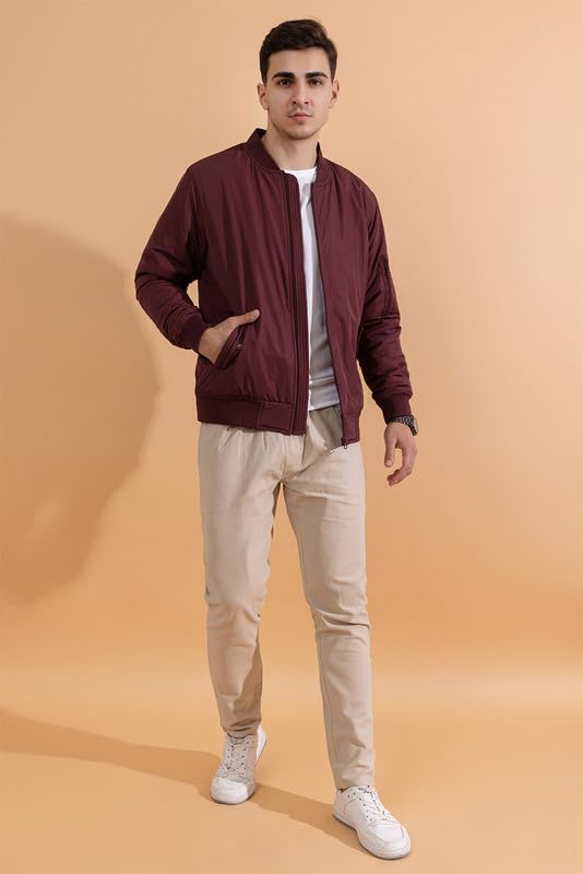 Image of Men's Quilted Winter Jacket /Full Sleeves /Puffer and Bomber