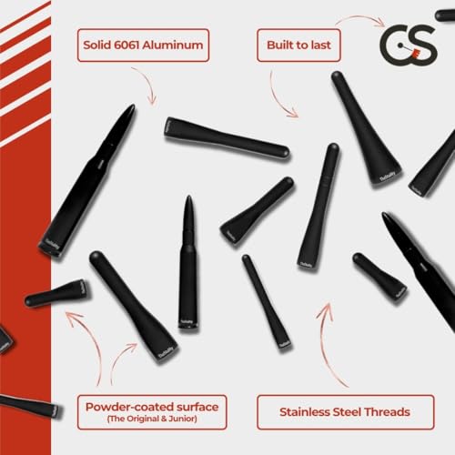 Image of CravenSpeed Stubby Jr Antenna Compatible with Ford Focus 2008-2018 | 2 Inches | Short Antenna Replacement | Made in The USA