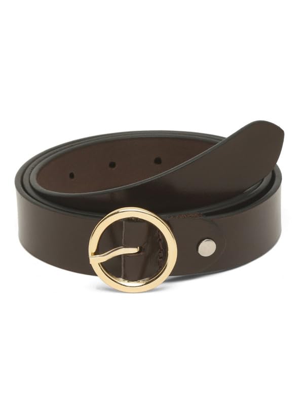 Image of TEAKWOOD LEATHERS Leather Belt for Women Belts Regular Fit Casual Formal Dress Jeans & Fashion Ladies Belts for Women Belts Regular Fit Belt Any Season | Fashion Belt for Women | T BT W 01