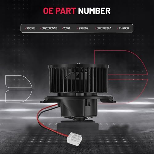 Image of BDFHYK AC Heater Blower Motor Fan 700315 Compatible with 2013 2014 2015 2016 Dodge Dart,HVAC Blower Motor Assembly Replacement for 68225055AB 76971 2311894 68163782AA PM4050