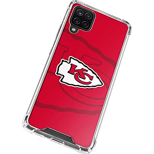 Skinit Clear Phone Case Compatible with Galaxy A12 - Officially Licensed NFL Kansas City Chiefs Double Vision Design