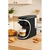 4-in-1 Capsule Coffee Maker Compatible with Nespresso, Dolce Gusto, Pods & Ground Coffee | 19 Bar Espresso Machine, 0.6L Tank, Fast Brew, Compact Design- Black