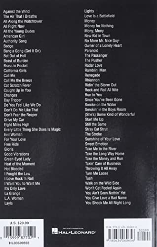 Classic Rock Guitar Chord Songbook - 80 Essential Hits with Lyrics and Chords | Easy Guitar Songbook for Beginners and Advanced Players | Hal Leonard ... and Electric Guitar (Guitar Chord Songbooks) - Image 2